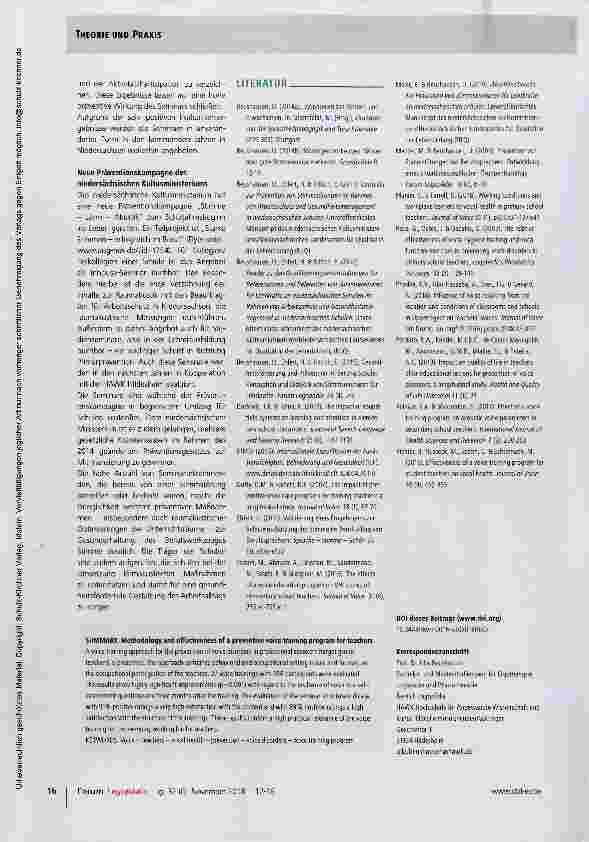 Vorschauseite 5: Methodik und Effektivität von Stimmseminaren für Lehrkräfte