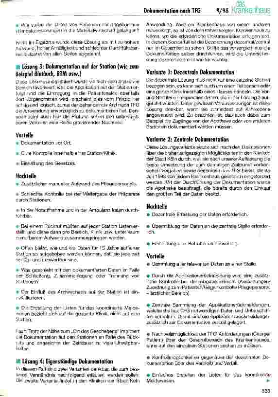 Vorschauseite 4: Das neue Transfusionsgesetz Das Merheimer Modell - die Lösung der Kliniken der Stadt Köln