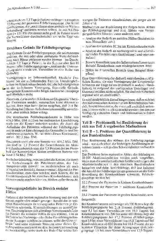 Vorschauseite 4: Wirtschaftliche Folgen des Bettenabbaus in Akutkrankenhäusern