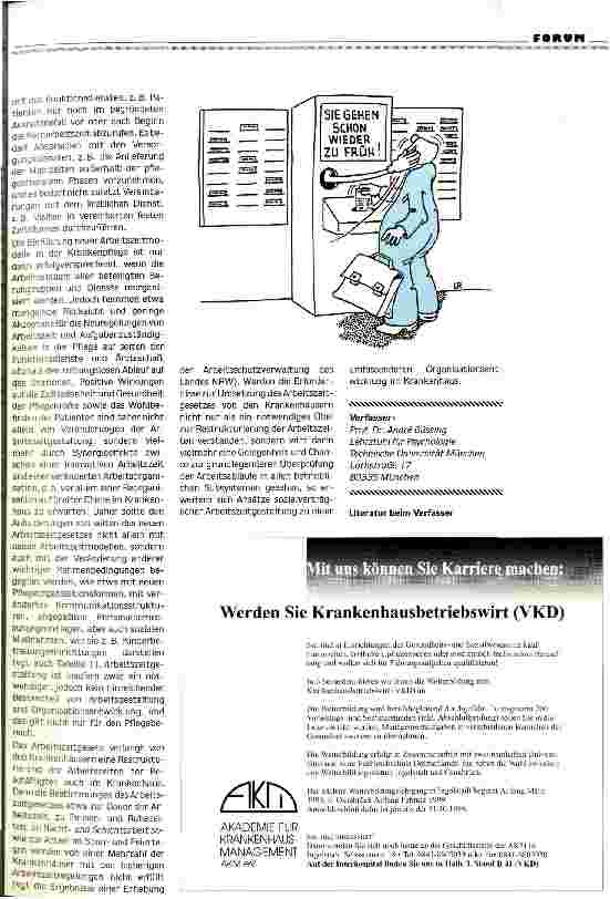 Vorschauseite 6: Arbeitszeitgestaltung im Krankenhaus: Sozialverträglichkeit versus betriebswirtschaftliches Kalkül