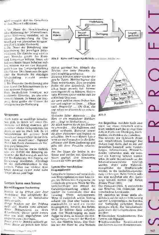 Vorschauseite 2: Wahrnehmung, Lerntypen, Lernhilfen