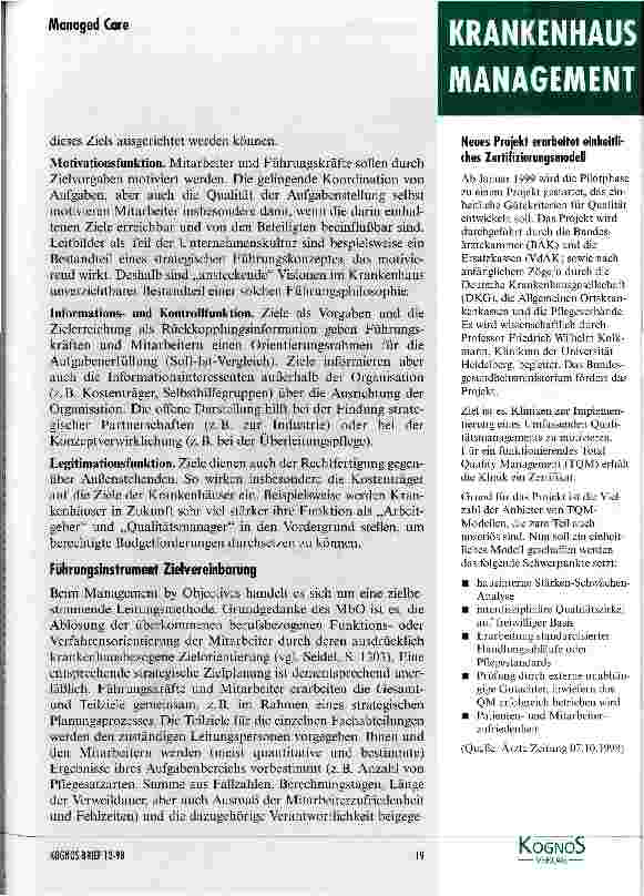 Vorschauseite 2: Alle an einem Strang Was sit eigentlich Management by Objectives (MbO)?