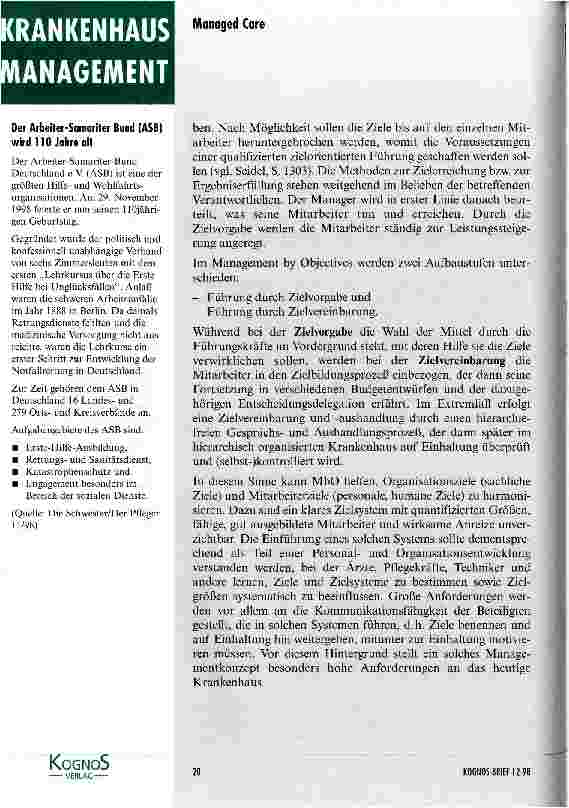 Vorschauseite 3: Alle an einem Strang Was sit eigentlich Management by Objectives (MbO)?