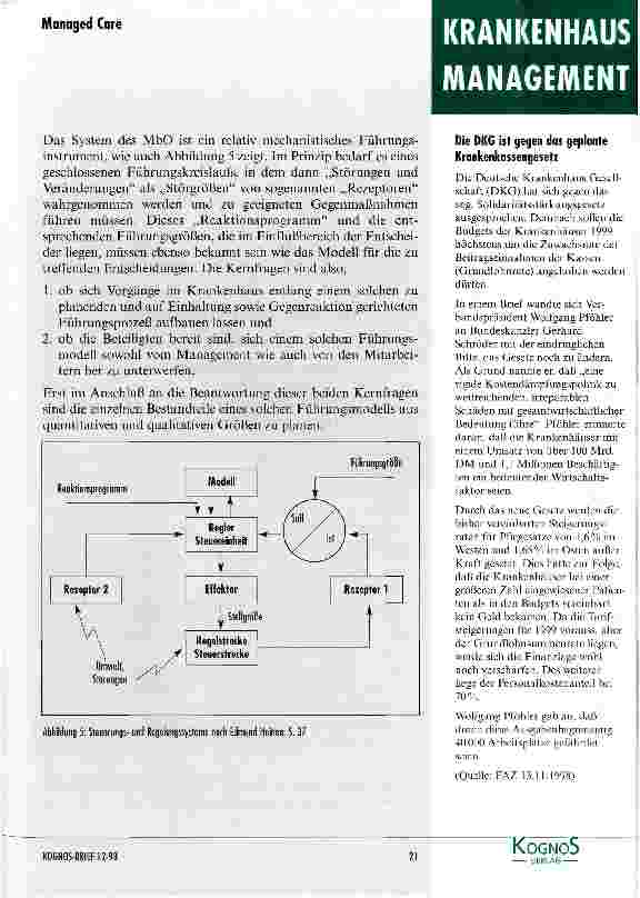 Vorschauseite 4: Alle an einem Strang Was sit eigentlich Management by Objectives (MbO)?