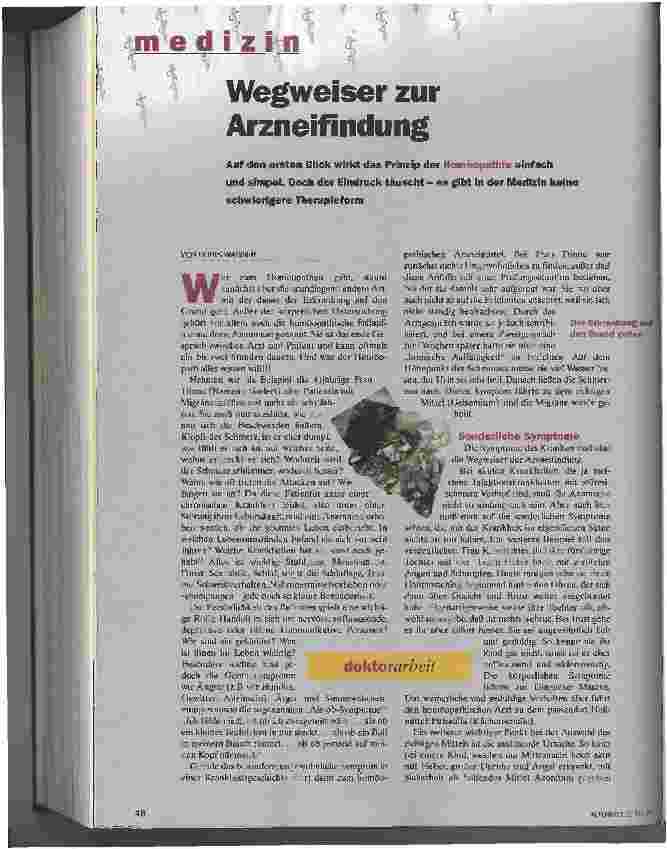 Vorschauseite 1: Wegweiser zur Arzneifindung