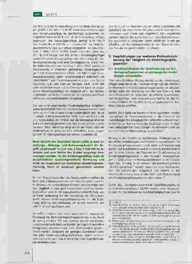 Vorschauseite 5: Empfehlungen des Deutschen Vereins zur Sicherung und Weiterentwicklung der Kindertagespflege