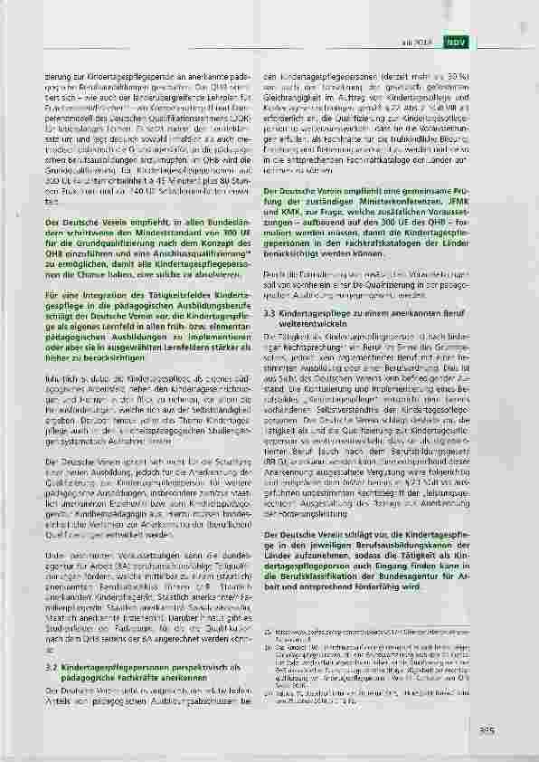 Vorschauseite 6: Empfehlungen des Deutschen Vereins zur Sicherung und Weiterentwicklung der Kindertagespflege