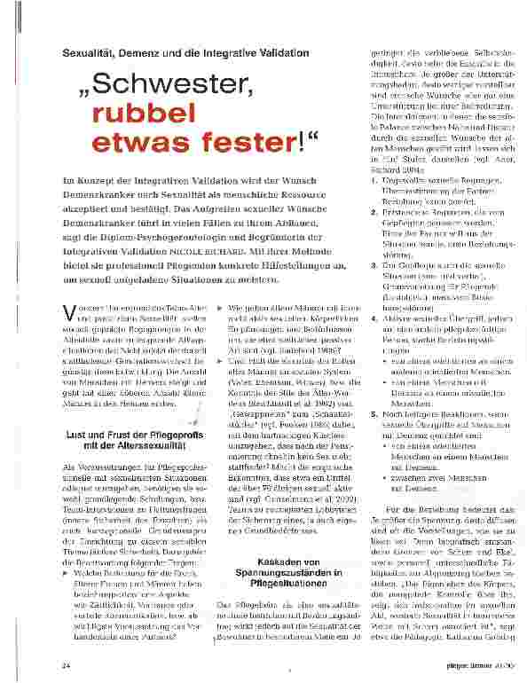 Vorschauseite 1: „Schwester, rubbel etwas fester!