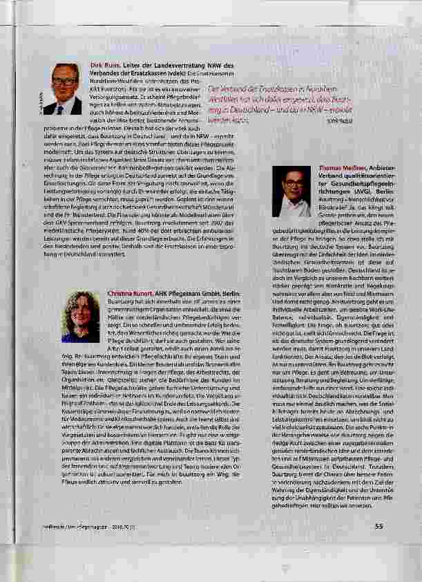 Vorschauseite 2: Buurtzorg Revolution in der ambulanten Pflege?