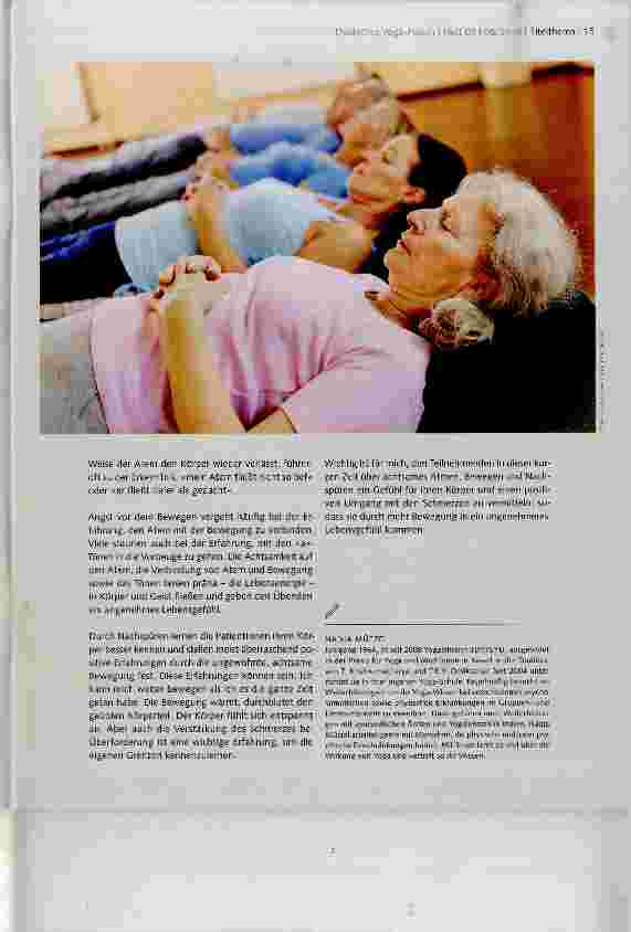 Vorschauseite 3: Yoga in der stationären multimodalen Schmerztherapie