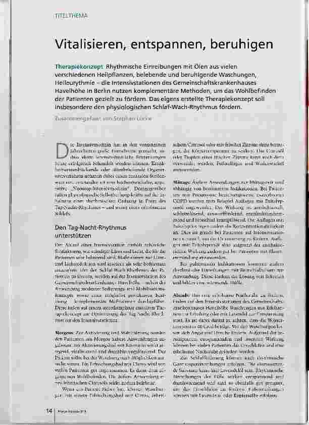Vorschauseite 1: Vitalisieren, entspannen, beruhigen