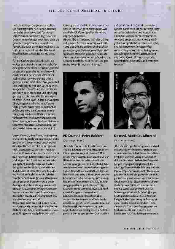 Vorschauseite 2: Stimmen der Berliner Delegierten zum 121. Deutschen Ärztetag