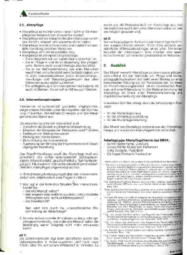 Vorschauseite 3: Modell der Altenpflege