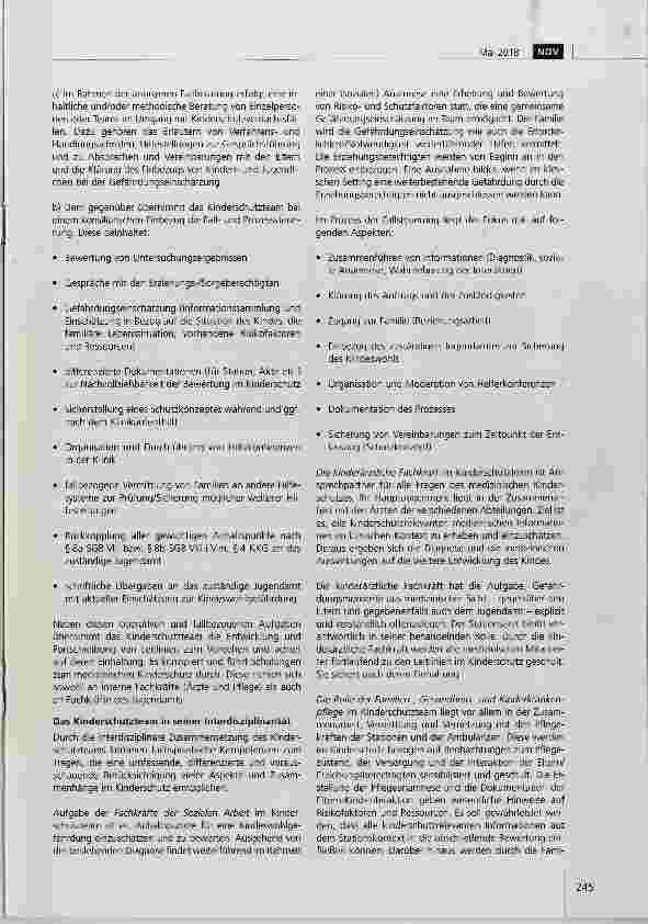 Vorschauseite 3: Interdisziplinäre Gefährdungseinschätzung im Kinderschutzteam am Olgahospital Stuttgart
