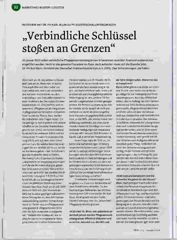 Vorschauseite 1: „Verbindliche Schlüssel stoßen an Grenzen“