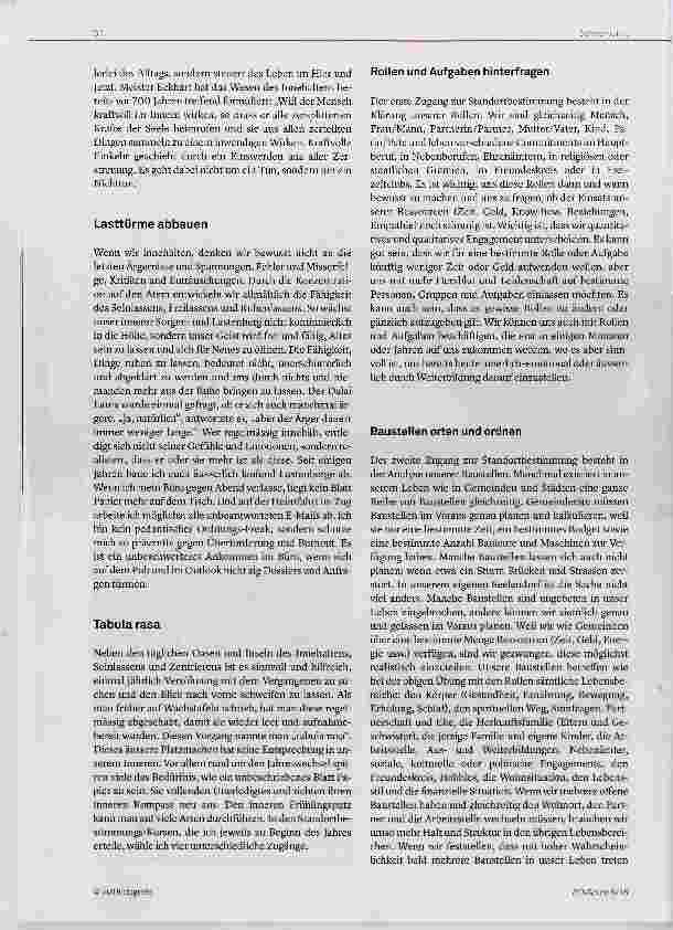 Vorschauseite 2: Innehalten ist aktives Nichttun