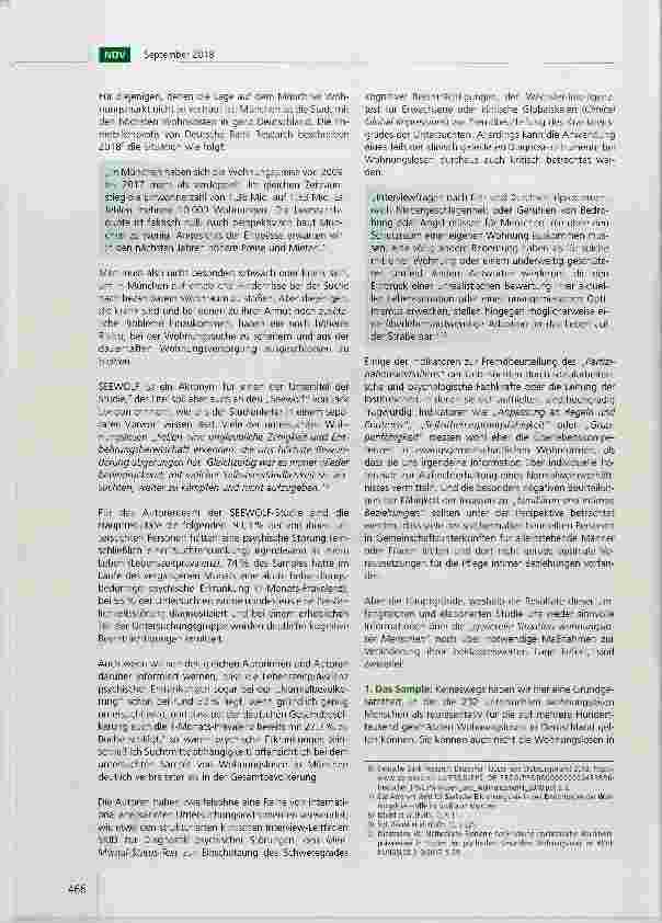 Vorschauseite 2: Die SEEWOLF-Studie: Seelische und körperliche Erkrankungen bei wohnungslosen Menschen