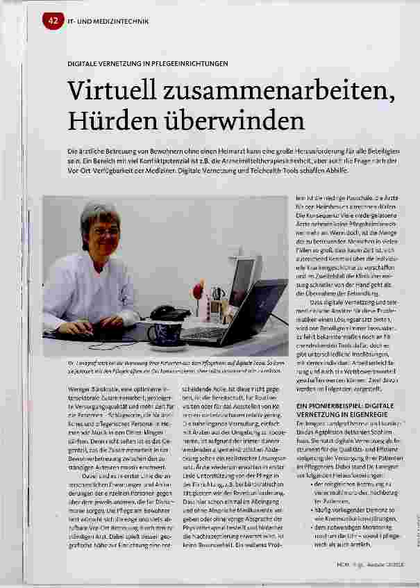 Vorschauseite 1: Virtuell Zusammenarbeiten, Hürden überwinden