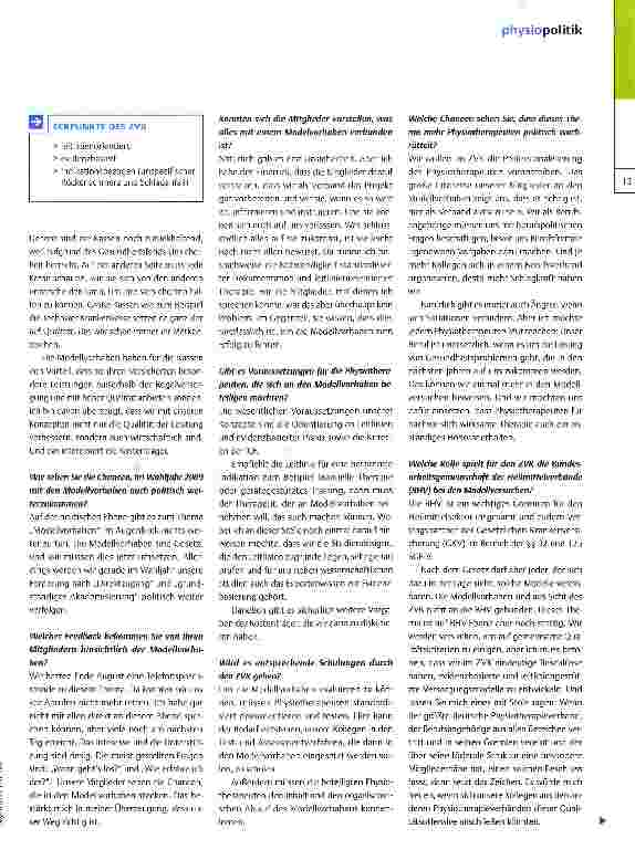 Vorschauseite 2: Mit Berufsverbänden im Gespräch