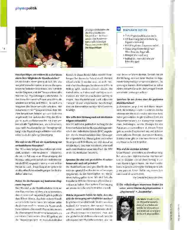 Vorschauseite 3: Mit Berufsverbänden im Gespräch