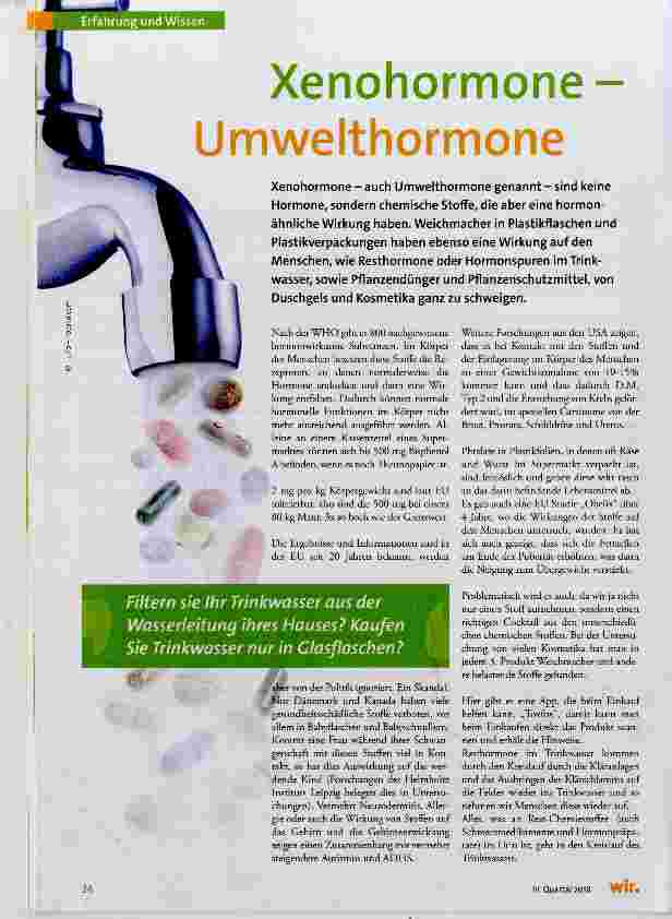 Vorschauseite 1: Xenohormone Umwelthormone