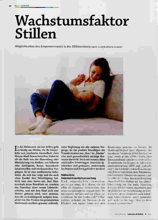 Vorschauseite 1: Wachstumsfaktor Stillen