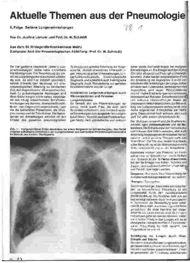 Vorschauseite 1: Aktuelle Themen aus der Pneumologie 6. Folge: Lungenerkrankungen
