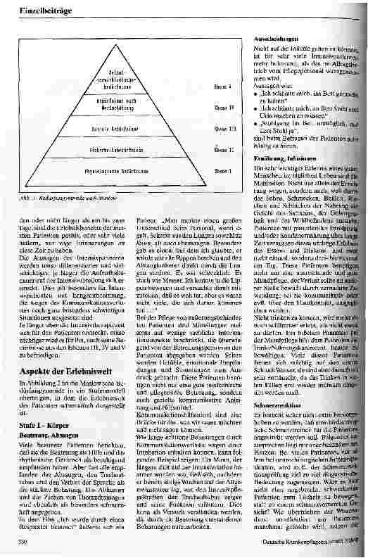 Vorschauseite 2: Die Erlebniswelt des Intensivpatienten