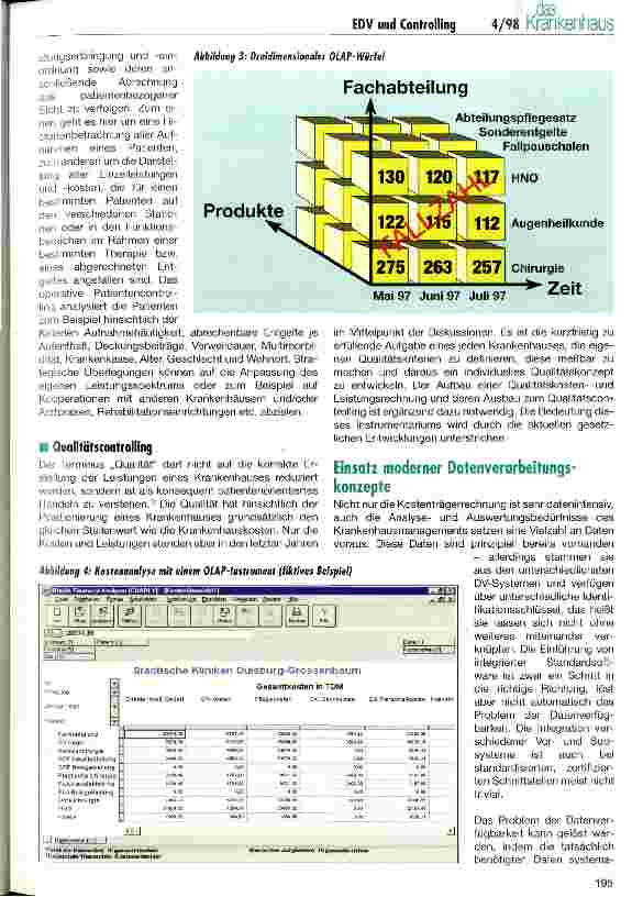 Vorschauseite 3: DV-gestütztes Krankenhauscontrolling: Neue Konzepte und Trends