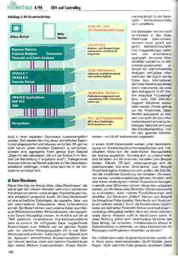 Vorschauseite 4: DV-gestütztes Krankenhauscontrolling: Neue Konzepte und Trends