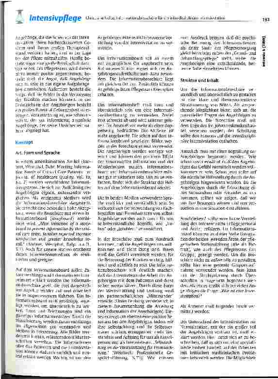 Vorschauseite 4: Informationsbroschüre für Angehörige für die interdisziplinäre Intensivstation des Ev. Krankenhauses, Bielefeld