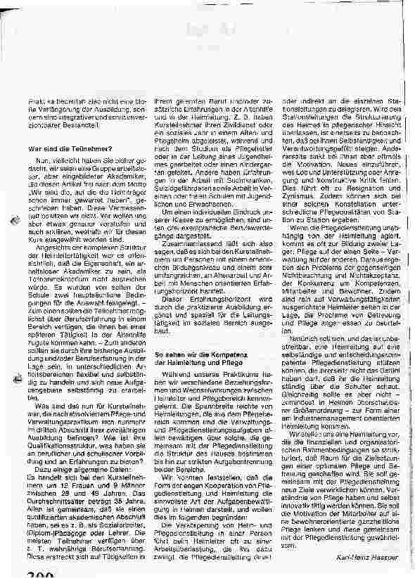 Vorschauseite 4: Die Ausbildung zum Heimleiter-Utopie oder Notwendigkeit