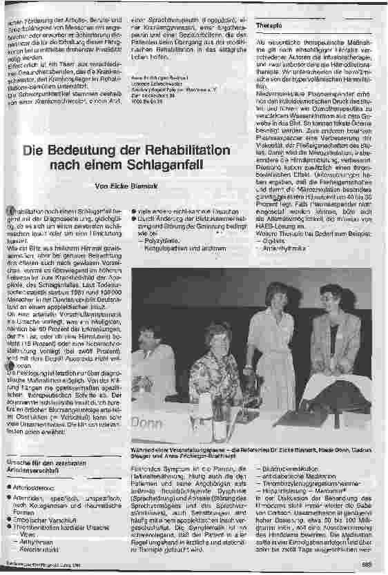 Vorschauseite 2: Zusammenarbeit und Spezialisierung bei der Rehabilitation
