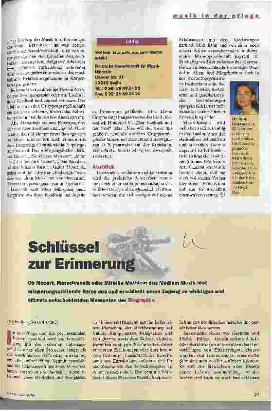 Vorschauseite 1: Schlüssel zur Erinnerung