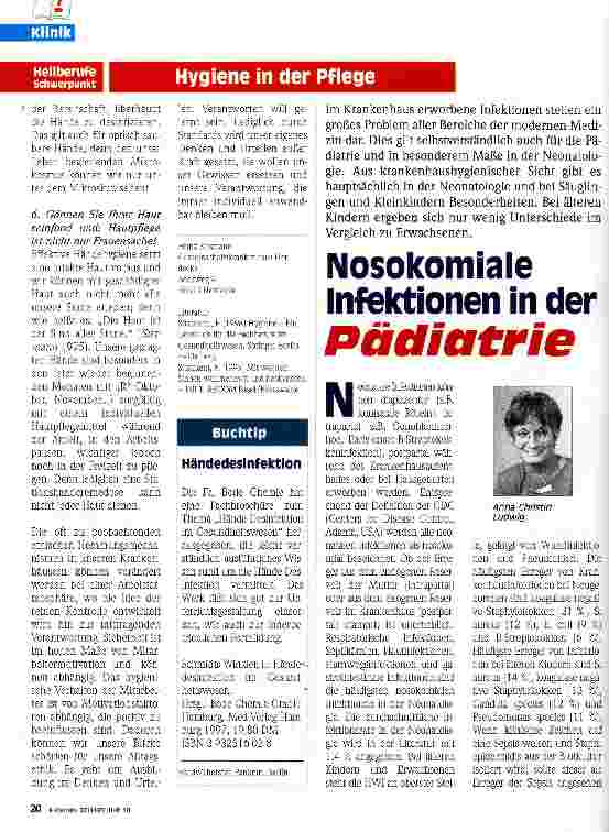 Vorschauseite 1: Nosokomiale Infektionen in der Pädiatrie