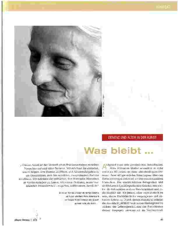 Vorschauseite 1: Was bleibt. ..