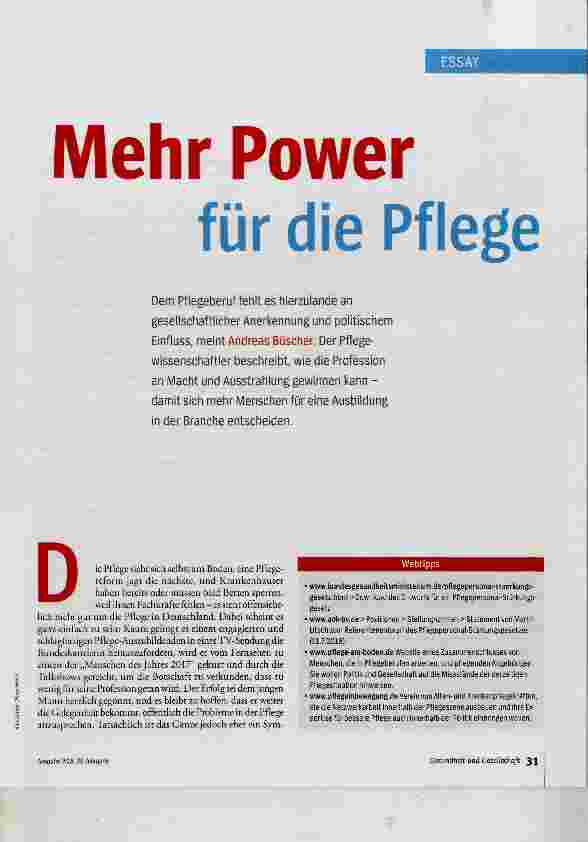 Vorschauseite 2: Mehr Power für die Pflege