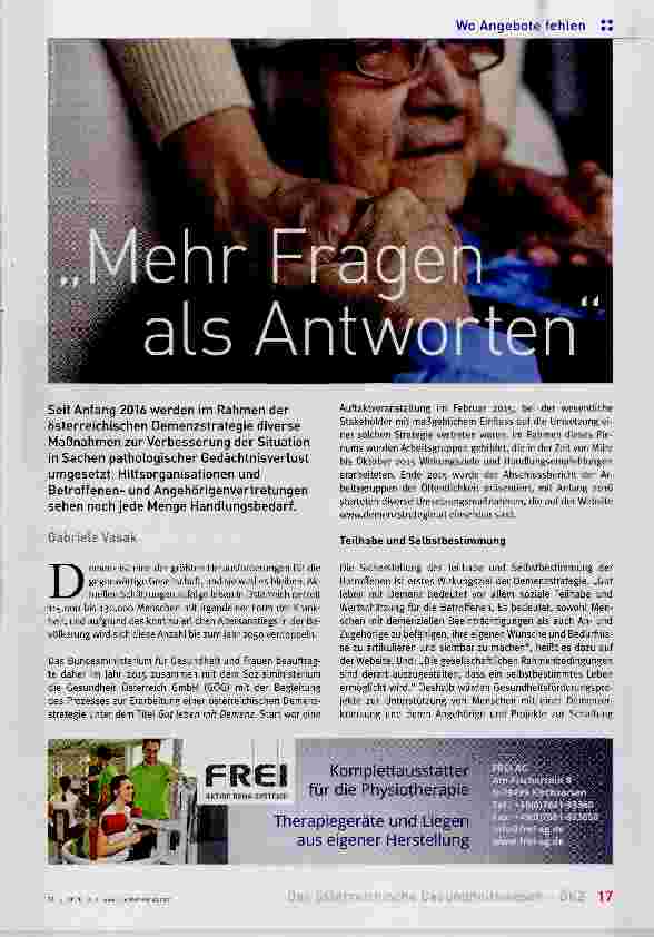 Vorschauseite 1: Mehr Fragen als Antworten