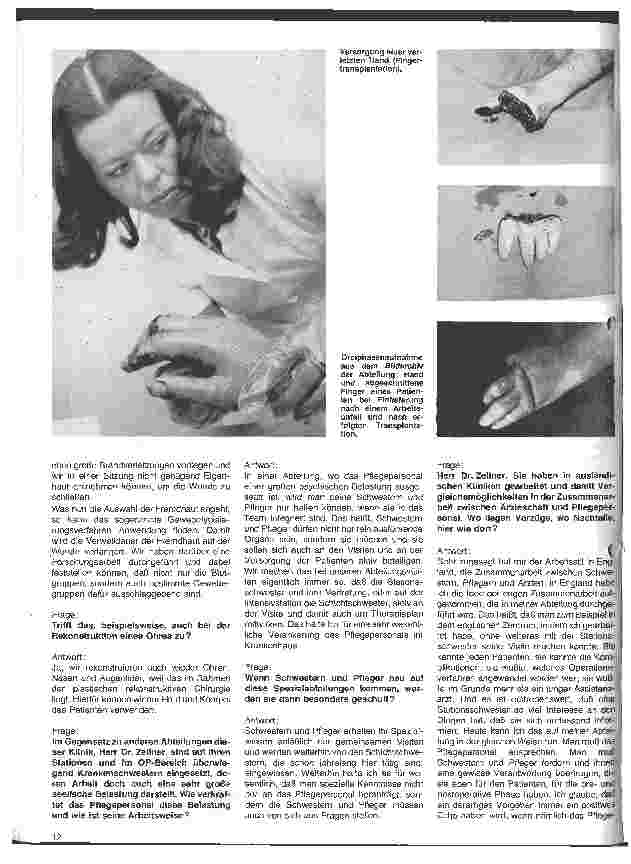 Vorschauseite 2: Die Berufsgenossenschaftliche Unfallklinik Ludwigshafen mit Spezialabteilung für schwere Verbrennungen Gespräch mit Dr. Dr. Zellner