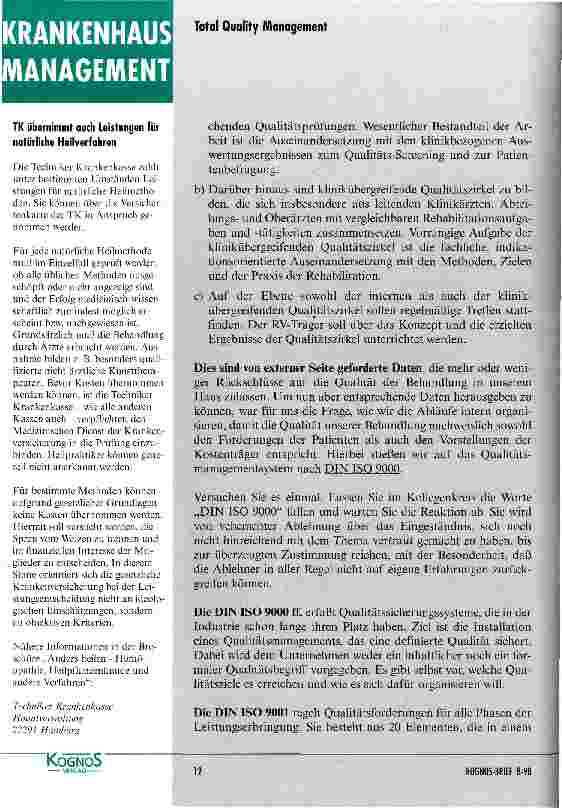 Vorschauseite 4: Widerstände und deren Überwindung Erfahrungsbericht einer Reha-Klinik über ihr Qualitätsmanagement-System