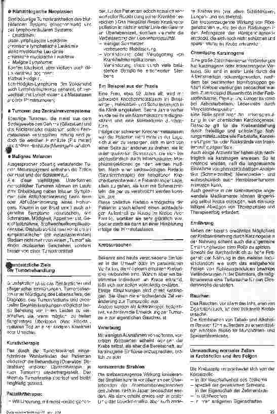 Vorschauseite 3: Onkologische Pflege 1. Folge: Tumoren- Ursachen, Wachstum, Ziele der Behandlung