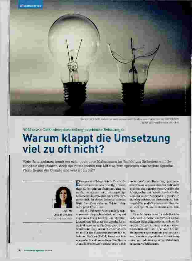 Vorschauseite 1: Warum klappt die Umsetzung viel zu oft nicht?