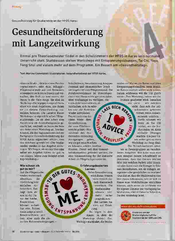Vorschauseite 1: Gesundheitsförderung mit Langzeitwirkung