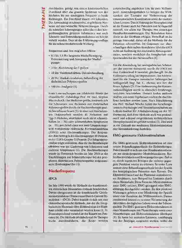 Vorschauseite 2: Update Elektrotherapie