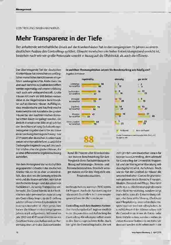 Vorschauseite 1: Mehr Transparenz in der Tiefe