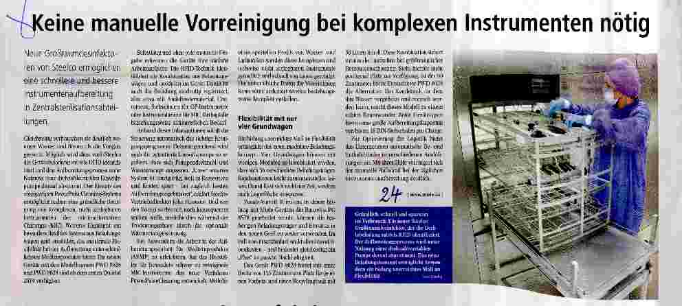 Vorschauseite 1: Keine manuelle Vorreinigung bei komplexen Instrumenten nötig