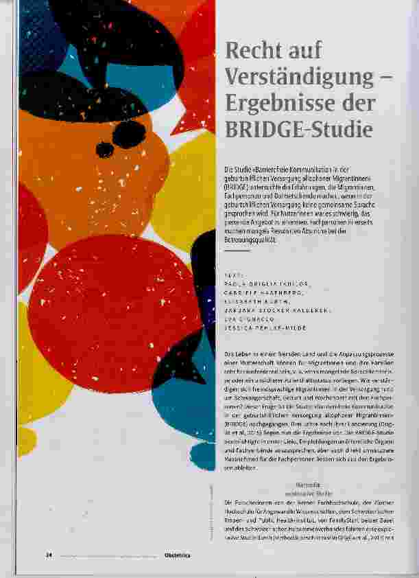 Vorschauseite 1: Recht auf Verständigung Ergebnisse der BRIDGE-Studie