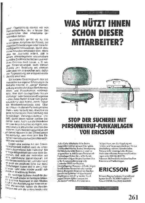Vorschauseite 3: Jahrestagung 1988 der freien Altenhilfe