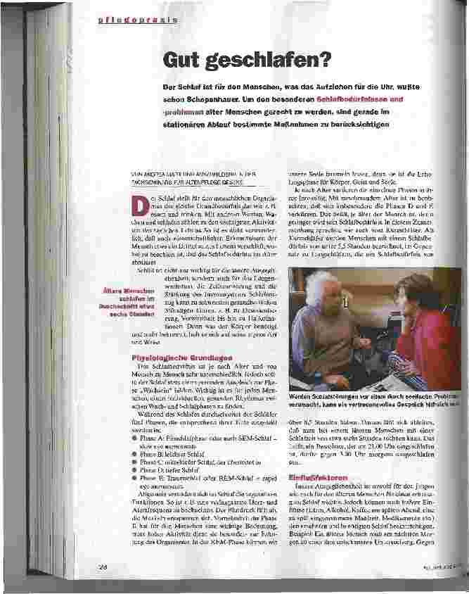 Vorschauseite 1: Gut geschlafen?