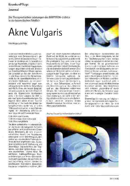 Vorschauseite 1: Akne Vulgaris Die Therapeutischen Leistungen in der kosmetischen Medizin